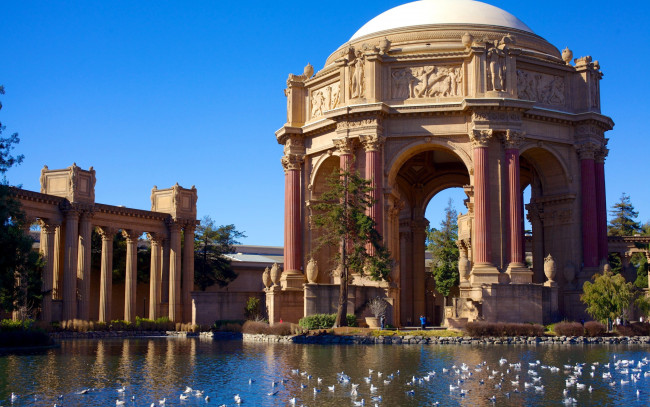 Обои картинки фото palace of fine arts, города, сан-франциско , сша, palace, of, fine, arts