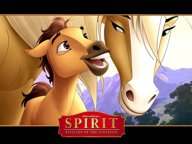 Обои картинки фото мультфильмы, spirit, stallion, of, the, cimarron