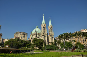 Картинка города католические соборы костелы аббатства бразилия сан-паулу