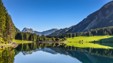 Картинка tyrol austria природа реки озера тироль австрия озеро горы лес отражение