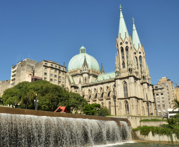 Обои картинки фото города, католические, соборы, костелы, аббатства, бразилия, сан-паулу