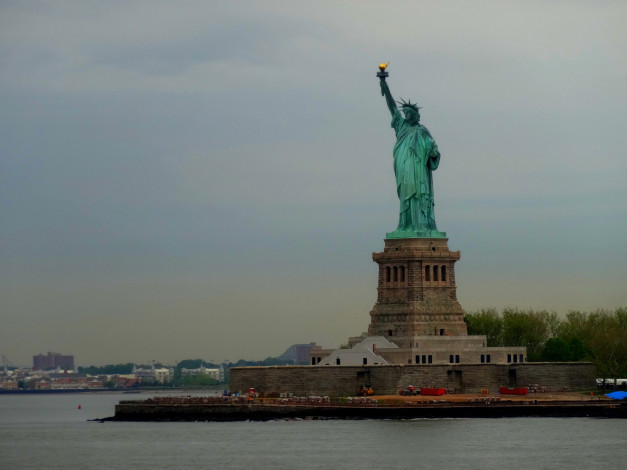Обои картинки фото города, нью, йорк, сша, статуя, свободы