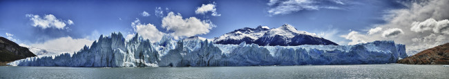 Обои картинки фото природа, айсберги, ледники, аргентина, панорама