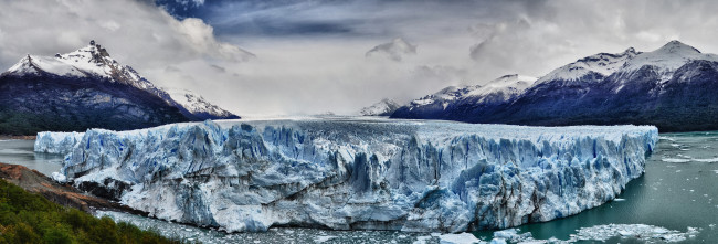 Обои картинки фото природа, айсберги, ледники, панорама, аргентина