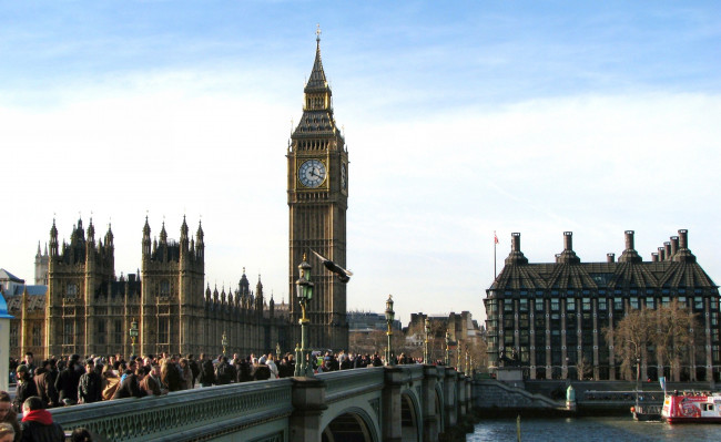 Обои картинки фото london, big, ben, города, лондон, великобритания, темза, биг, бэн