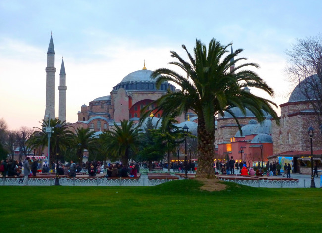 Обои картинки фото города, стамбул, турция, православная, мечеть, сoбoр, святoй, сoфии