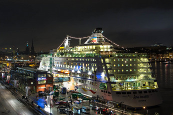 Картинка ms+birka+paradise +stockholm корабли порты+ +причалы город порт причал лайнер