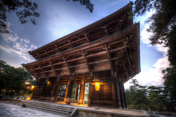 обоя todaiji temple - nara prefecture,  japan, города, - буддийские и другие храмы, ворота, парк