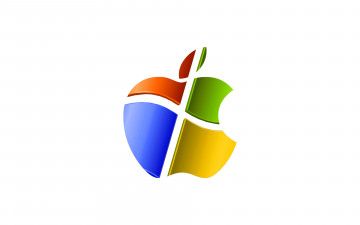 Картинка компьютеры apple логотип операционная система фон