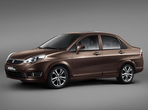 Обои картинки фото автомобили, changfeng, коричневый, 2013, г, sedan, liana, a6, changhe