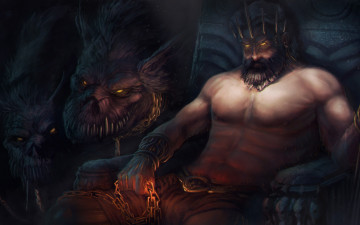 Картинка видео+игры god+of+war+comic игра цербер арт аид god of war бог подземное царство