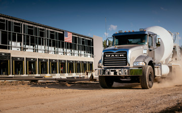 Картинка 2020+mack+granite автомобили mack granite mixer 4k lkw 2020 грузовики грузовой транспорт американские