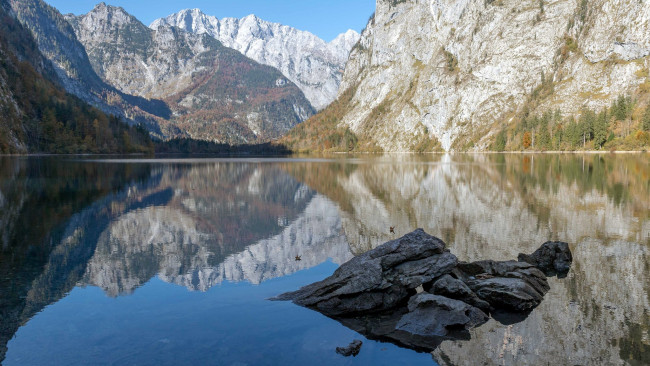Обои картинки фото obersee, bavaria, germany, природа, реки, озера