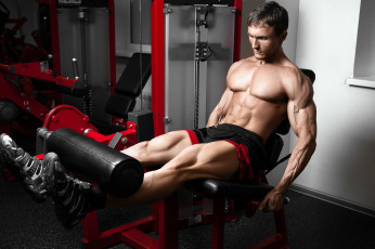 Картинка спорт body+building бодибилдинг мужчины тренажерный зал тренировки ноги живот мышцы тренажер