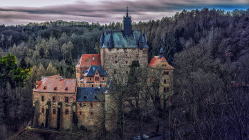 Картинка kriebstein+castle saxony города замки+германии kriebstein castle