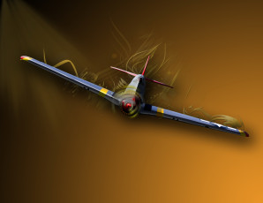 Картинка 3д графика modeling моделирование самолет полёт модель