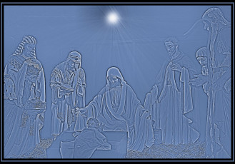 Картинка 3д графика religion религия люди звезда