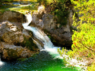 обоя нижняя, австрия, природа, водопады, водопад