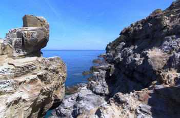 Картинка природа побережье скалы камни океан