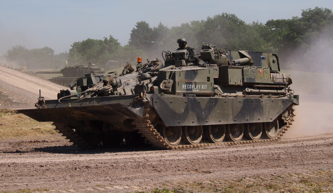 Обои картинки фото chieftain arrv, техника, военная техника, машина, инженерная, танк, бронетехника