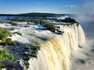 Картинка природа водопады поток вода