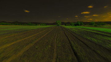 Картинка природа поля ночь