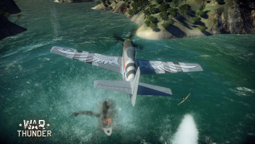 Картинка видео+игры war+thunder +world+of+planes самолет полет