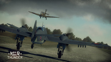 Картинка видео+игры war+thunder +world+of+planes самолеты полет