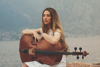 Картинка музыка -другое природа виолончель взгляд девушка