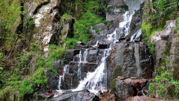Картинка природа водопады скалы водопад