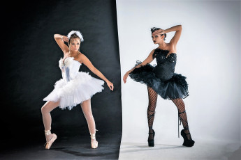 Картинка leanna+decker+and+rebecca+carter девушки leanna+decker балерины белая черная