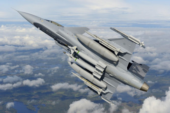 Картинка авиация боевые самолёты saab jas 39 gripen шведский многоцелевой истребитель четвёртого поколения