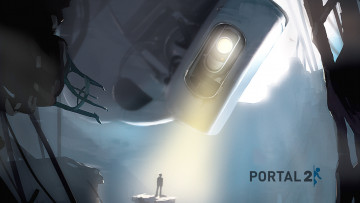 Картинка видео игры portal робот
