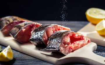 Картинка еда рыба морепродукты суши роллы лимон