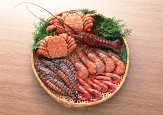 Картинка еда рыба +морепродукты +суши +роллы суши крабы креветки омар морепродукты