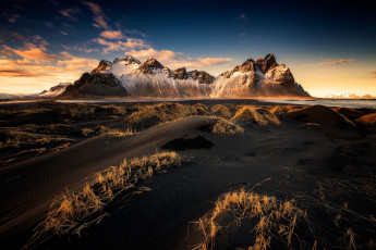Картинка природа горы свет небо исландия облака
