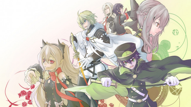 Обои картинки фото аниме, owari no seraph, последний, серафим