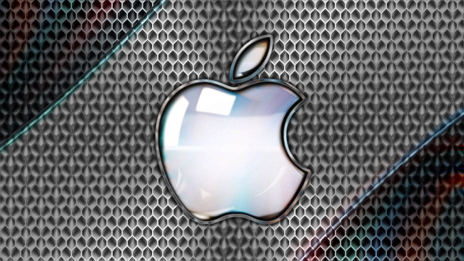 Обои картинки фото компьютеры, apple, фон, логотип