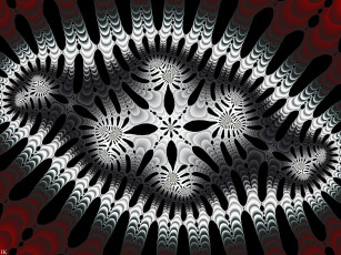 обоя 3д графика, фракталы , fractal, цвет, фон, узор