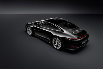 Картинка автомобили porsche 911 st 2023 черный купе порше