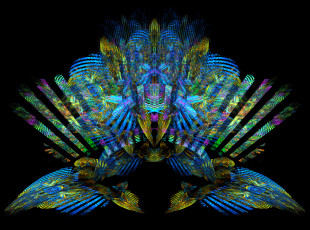 Картинка 3д графика fractal фракталы цвета тёмный абстракция