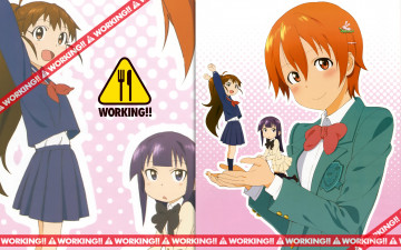 Картинка аниме working девушки