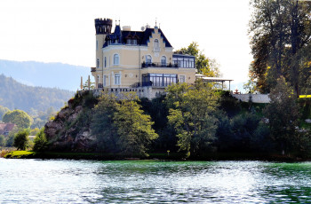 Картинка reifnitz castle австрия города дворцы замки крепости река замок
