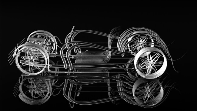 Обои картинки фото 3д, графика, modeling, моделирование, колеса, трубы