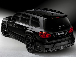 Картинка автомобили mercedes-benz темный x166 crystal black gl 2014г design larte