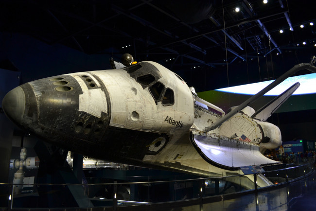 Обои картинки фото atlantis, космос, космические корабли,  космические станции, космонавтика, сша, музей