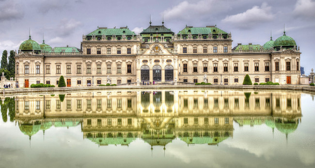 Обои картинки фото belvedere palace, города, вена , австрия, дворец
