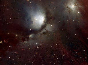 Картинка отражательные туманности орионе космос галактики