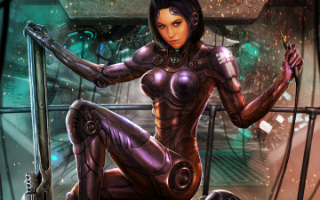 Картинка cyborg фэнтези роботы киборги механизмы киборг девушка