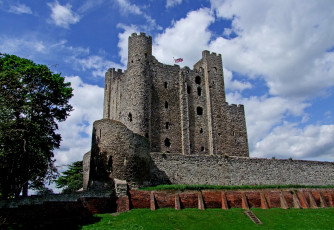 Картинка rochester+castle города замки+англии цитадель замок